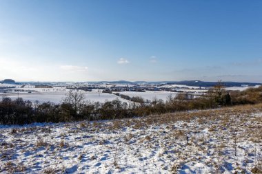 Bavyera 'da karla kaplı odun