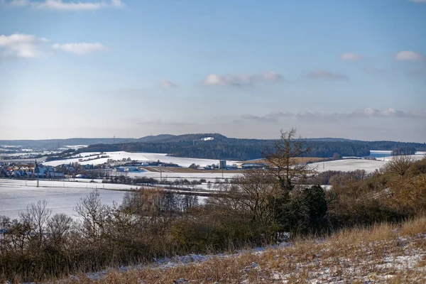 Bavyera 'da karla kaplı odun
