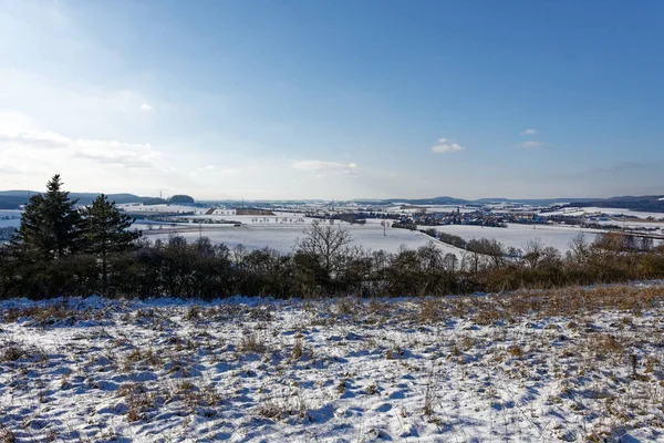 Bavyera 'da karla kaplı odun