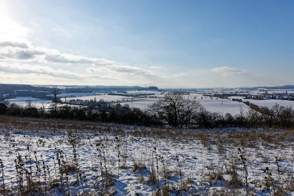 Bavyera 'da karla kaplı odun