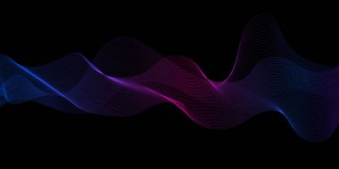 Modern dalga dalga çizgileri desenli arkaplan