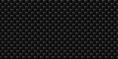 Koyu siyah Geometrik ızgara karbon fiber arka plan Modern koyu soyut dikişsiz doku