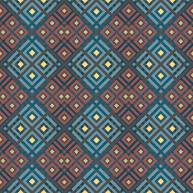 Akdeniz tarzı seramik seramik desen Etnik halk süslemesi Renksiz dikişsiz geometrik desen