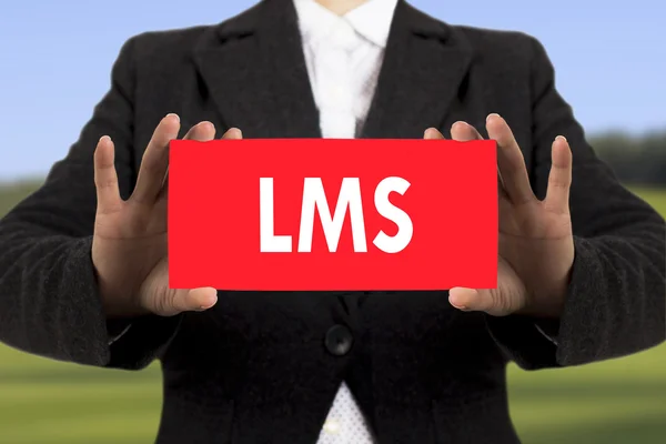 LMS (Sistema de gestión del aprendizaje) ) — Foto de Stock