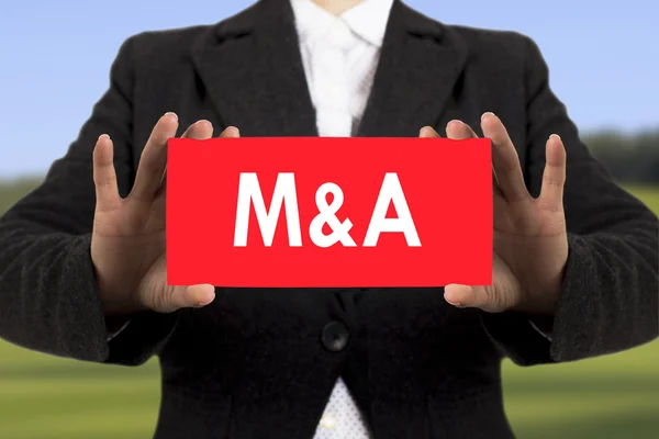 M & A (fusiones y adquisiciones ) — Foto de Stock