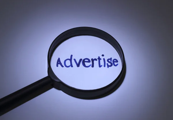 Advertise — Stock Photo, Image