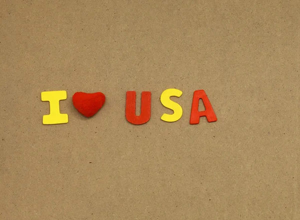 I love USA — Stock Photo, Image