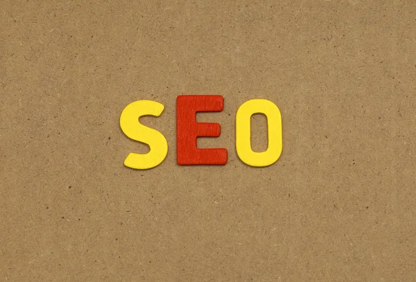 Palabra SEO — Foto de Stock