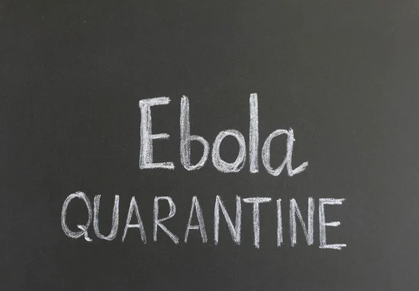 Ebola quarantine — Stock Photo, Image