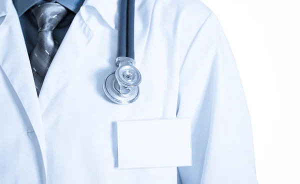 Arzt auf weißem Hintergrund — Stockfoto