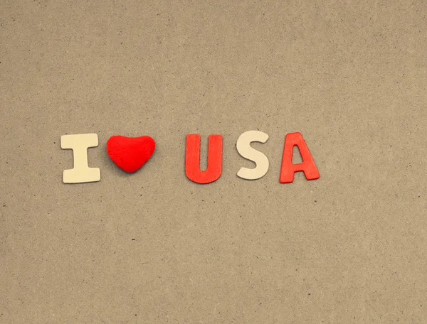 I love USA — Stock Photo, Image