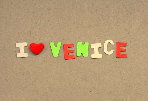 I love venice — Stock Photo, Image