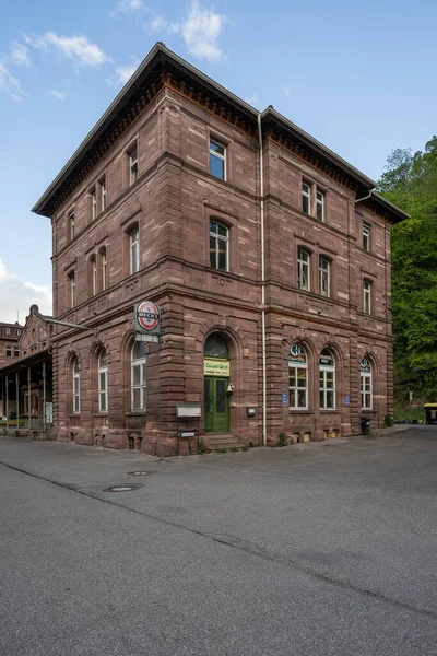 Excursion South West Germany Old Train Station Stone Building — Stock Photo, Image