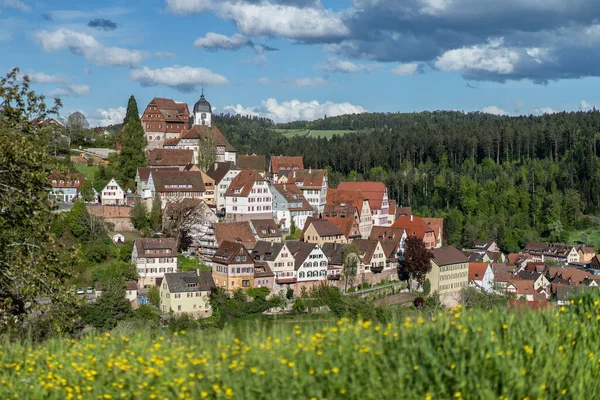 Exkurze Jihozápadním Německu Krásný Výhled Město Kopce — Stock fotografie