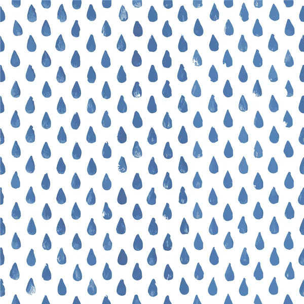 Gotas de agua azul — Vector de stock