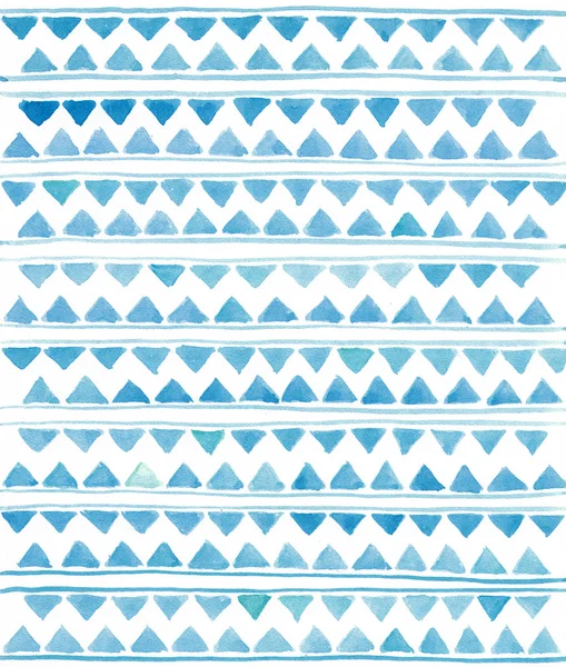 Aquarell blau azurblau gestreift Hintergrund — Stockfoto
