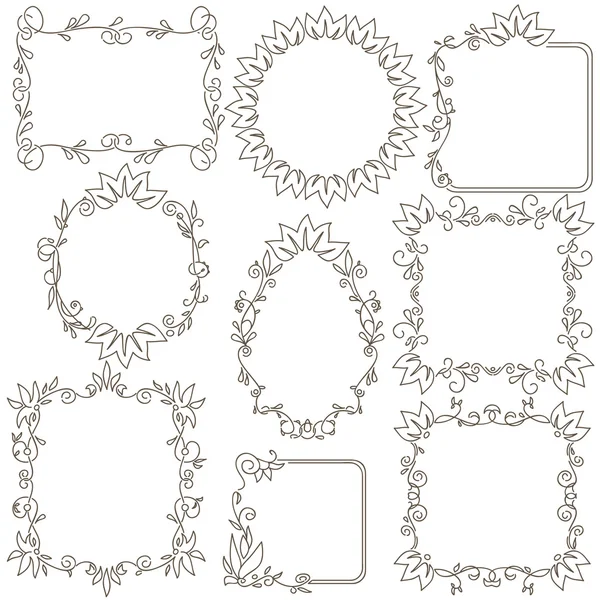 Original vintage frames — Stock Vector