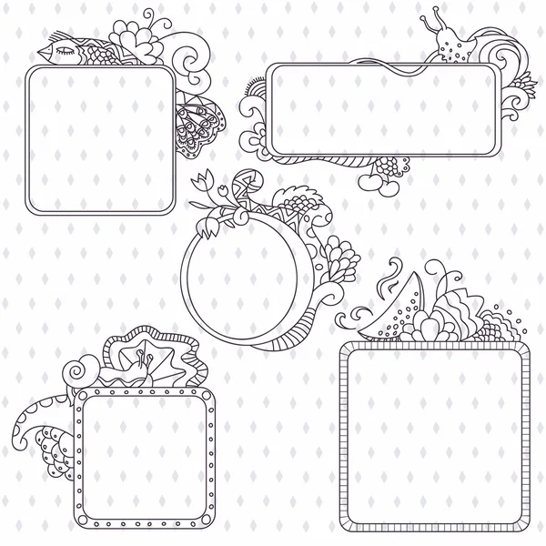 Original vintage frames — Stock Vector