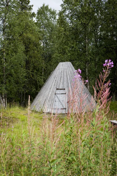 Imagem Edifícios Sami Sapmi Lapónia Sueca — Fotografia de Stock