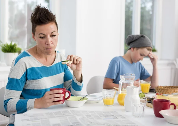 Having Breakfast — Stock Photo, Image