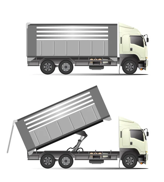 Camion Dépanneuse Louer Cargo Big Voiture Transport Logistique — Image vectorielle