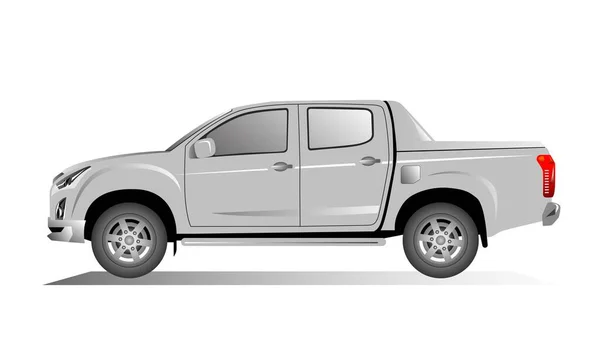 Vector Car Pickup Türig Für Grafikdesign — Stockvektor