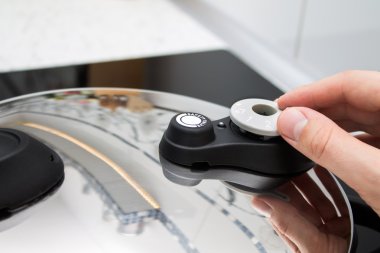 Yüksek basınç alüminyum emniyet kapak ile pot pişirme