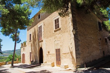 Mallorca, Balear Adaları, İspanya: Finca oğlu Boter'in tipik kırsal Mallorca ev stüdyosunda Joan Miro (1893-1983) şimdi Pilar ve Joan Miro Vakfı, Palma de Mallorca'da İspanyol sanatçının çalışmalarını adanmış Müzesi parçası oldu