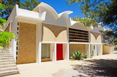 Mallorca, Balear Adaları, İspanya: Studio Sert, Joan Miro (1893-1983) şimdi parçası Pilar ve Joan Miro Vakfı, Palma de Mallorca'da İspanyol sanatçının çalışmalarını adanmış Müzesi ana stüdyo dış