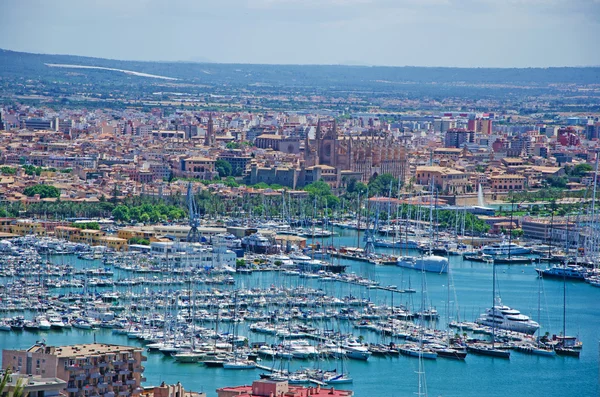 Palma view from Bellver Castle — Stock Photo, Image