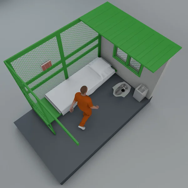 Cella carceraria a Guantanamo — Foto Stock