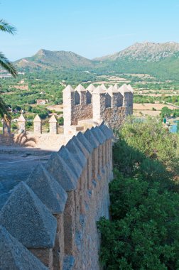 Mallorca, Balear Adaları, İspanya: Bellver Castle ayrıntılarını, Gotik stil kale 14.yüzyılda, Palma, başkentten 3 km bir Avrupa'nın birkaç dairesel kale inşa