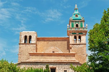 Mallorca, Balear Adaları, İspanya: görünüm Valldemossa Royal Carthusian Manastırı