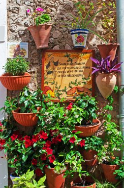 Valldemossa, Mallorca, Balear Adaları, İspanya: adak seramik karo Valldemossa için Santa Caterina Thomas veya Santa Catalina, İspanyol bir dini evlere Papa Pius XI tarafından 1930 yılında bir aziz ilan