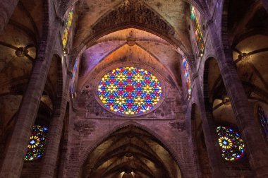 Mallorca, Balear Adaları, İspanya: Katedrali, Santa Maria ve La Seu, Palma de Mallorca Gotik Roman Katolik Katedrali bilinen Palma, iç 