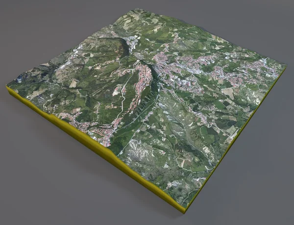 San Marino, satellitbild — Stockfoto