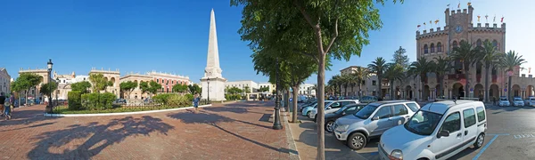 Menorca, Balearic Islands: Es Born Square and the iconic Town Hall in Ciutadella