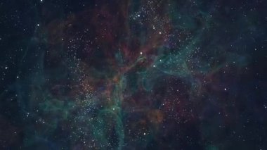 Derin uzayda nebula ve yıldızlar