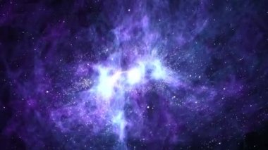 Derin uzayda nebula ve yıldızlar