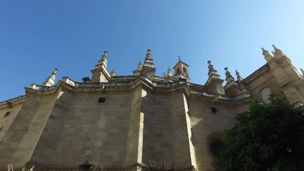Granada, Andalucia, Španělsko-15. dubna 2016: katedrála Granada (Ultra High Definition, UltraHD, Ultra HD, UHD, 4k, 2160p, 3840x2160) — Stock video