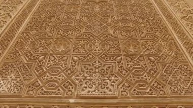 Granada, Endülüs, İspanya - 17 Nisan 2016: Alhambra palace ve Granada içinde yer alan kale karmaşık