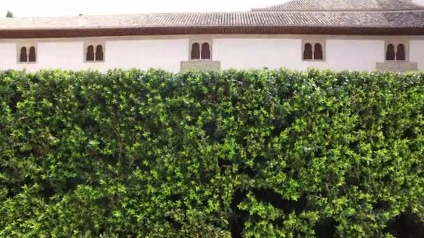 Granada, Andaluzia, Espanha - 17 de abril de 2016: Alhambra palácio e fortaleza complexo localizado em Granada — Vídeo de Stock