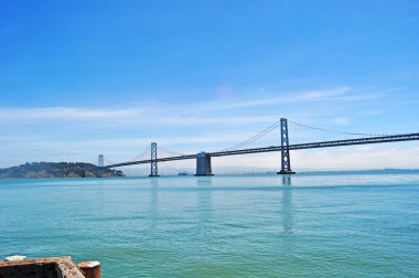San Francisco: panoramic view of the Bay Bridge, the San Francisco-Oakland Bay Bridg clipart