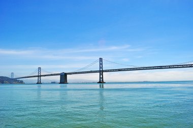 San Francisco: panoramic view of the Bay Bridge, the San Francisco-Oakland Bay Bridg clipart