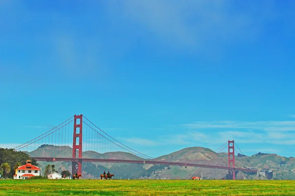 San Francisco, Kalifornie, Usa: výhled na Golden Gate Bridge — Stock fotografie