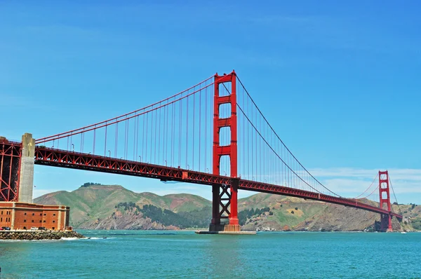 San Francisco, Kalifornien, Usa: panoramautsikt över Golden Gate-bron — Stockfoto