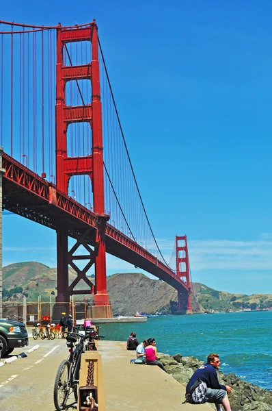 San Francisco, California, Usa: panoramiczny widok mostu Golden Gate — Zdjęcie stockowe