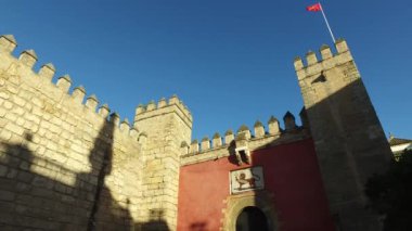 Sevilla, Endülüs, İspanya - 14 Nisan 2016: Alcazar