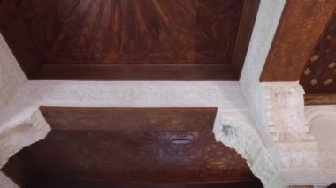 Granada, Endülüs, İspanya - 17 Nisan 2016: Alhambra palace ve Granada içinde yer alan kale karmaşık 