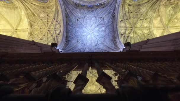 Καθεδρικός Ναός της Σεβίλλης στην Ανδαλουσία, Ισπανία — Αρχείο Βίντεο